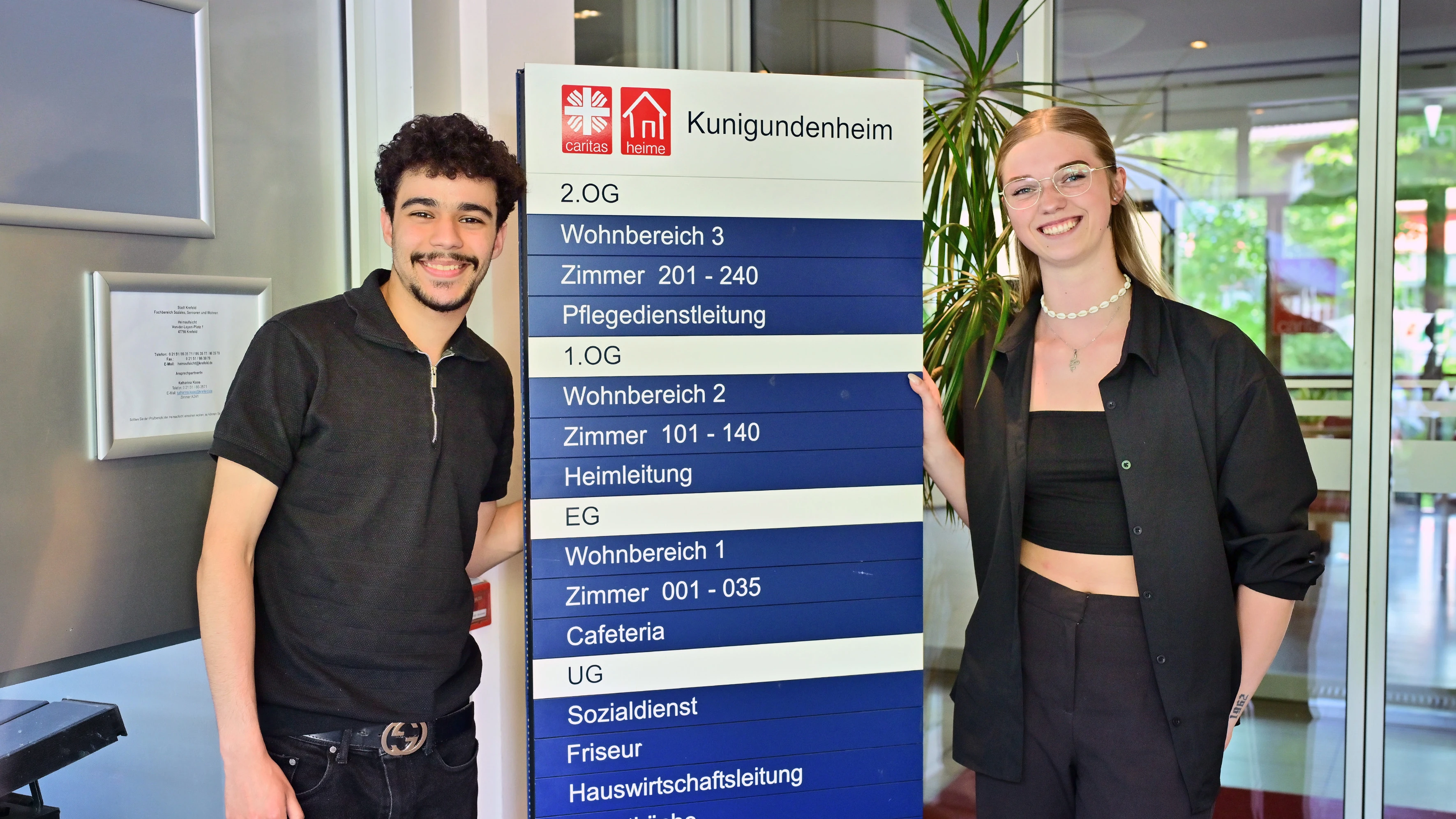 Kirchenzeitung, Pflege Azubis Kunigundenheim Krefeld  ZN9 4836