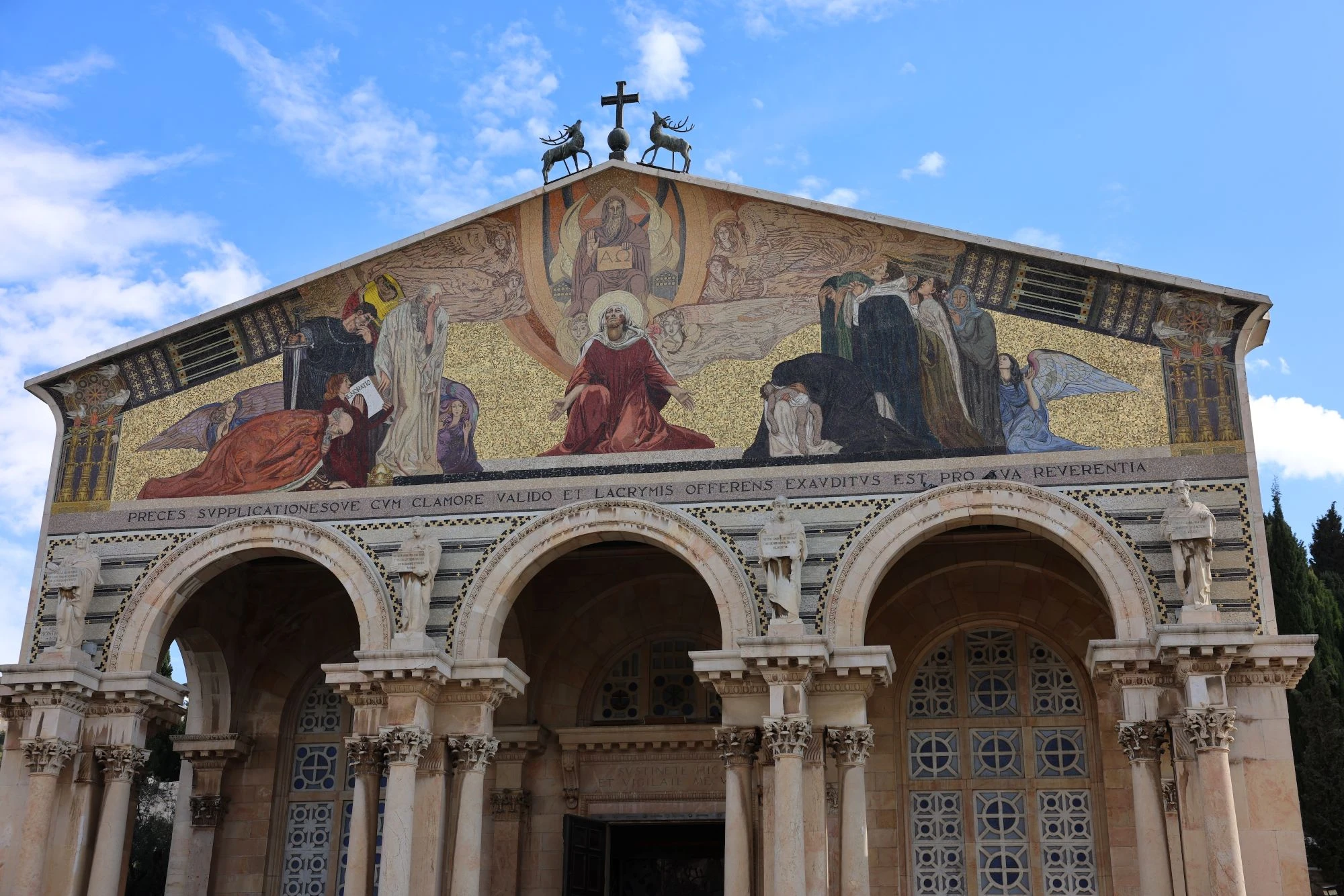 Ratlos Heiliges Land Jerusalem Garten Gethsemane Kirche Aller Nationen